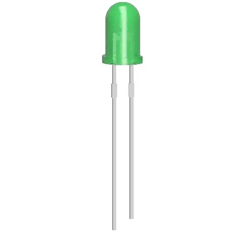 10x LED Diode 5mm Πράσινο 3V