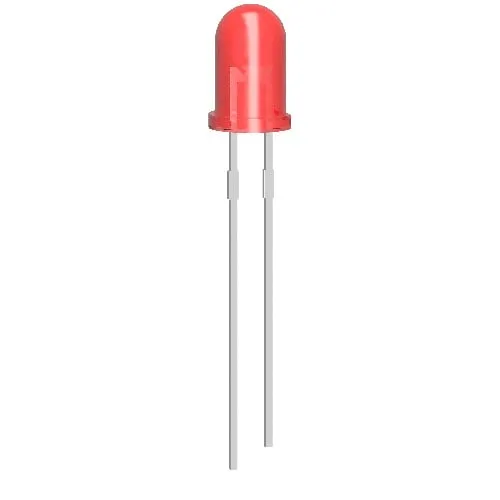10x LED Δίοδος 5mm Κόκκινο 2V