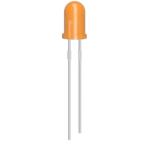 10x LED Δίοδος 5mm Πορτοκαλί 2V