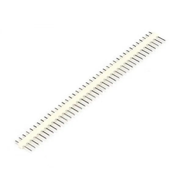 40 Pins header Male 2.54mm Λευκό