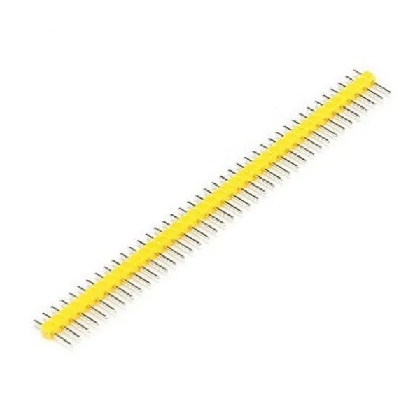 40 Pins header Male 2.54mm Κίτρινο