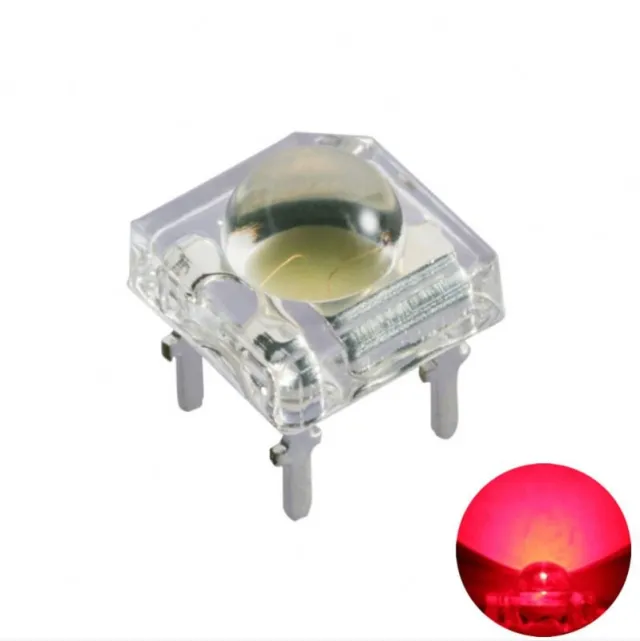 5mm Super Flux Piranha 4pin LED - Κόκκινο