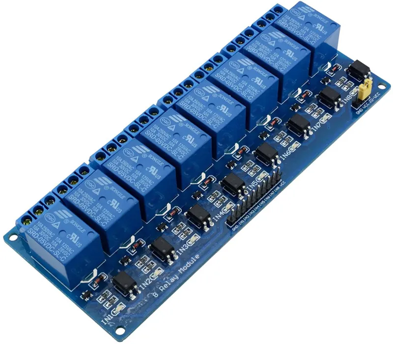 Μονάδα ρελέ 5v Low | 8 καναλιών
