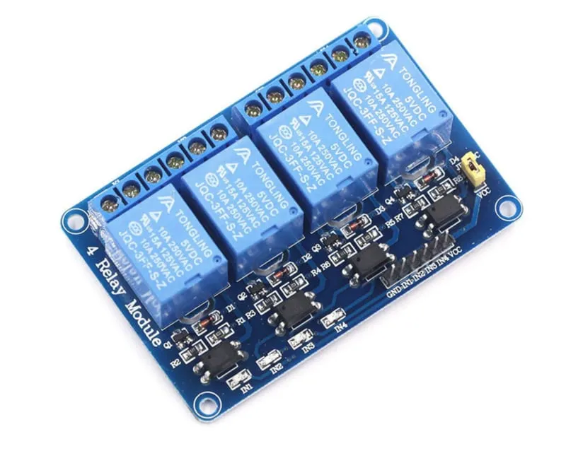 Μονάδα Ρελέ 5v Low | 4 καναλιών