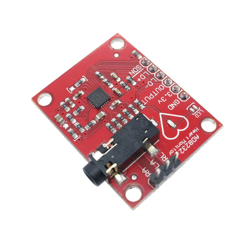 ECG Heart rate meter kit with electrode pads AD8232