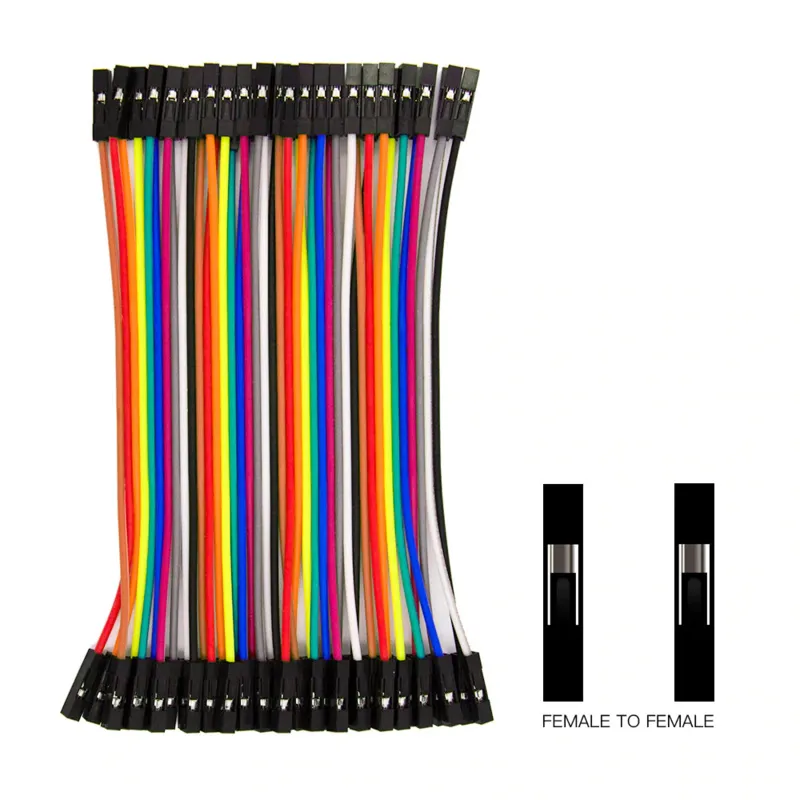 Καλώδια Dupont Jumper 40 τεμάχια (Female-Female) 30cm καλώδια γεφύρωσης για Breadboard