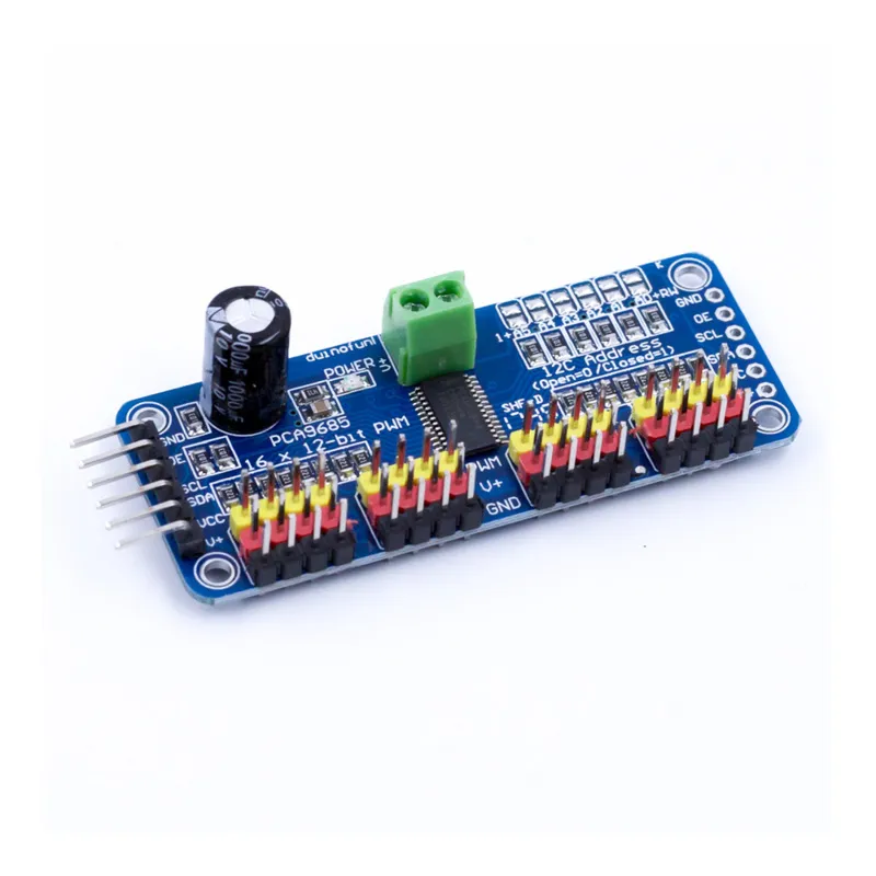 16 καναλιών 12-Bit PWM Servo Driver I2C