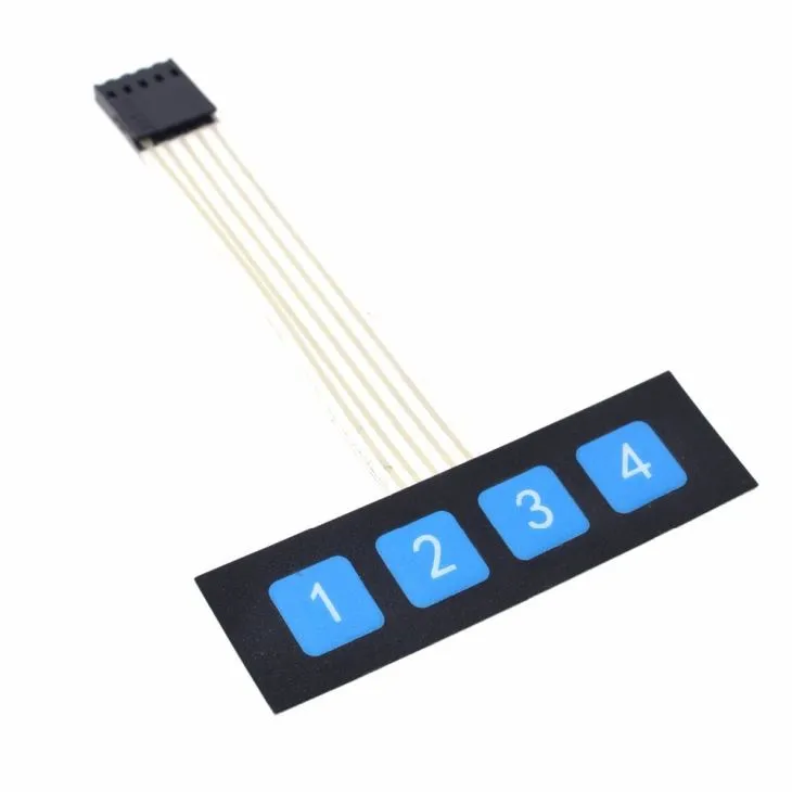 1 x 4 Πληκτρολόγιο Μεμβράνης Matrix με κύκλωμα FBC