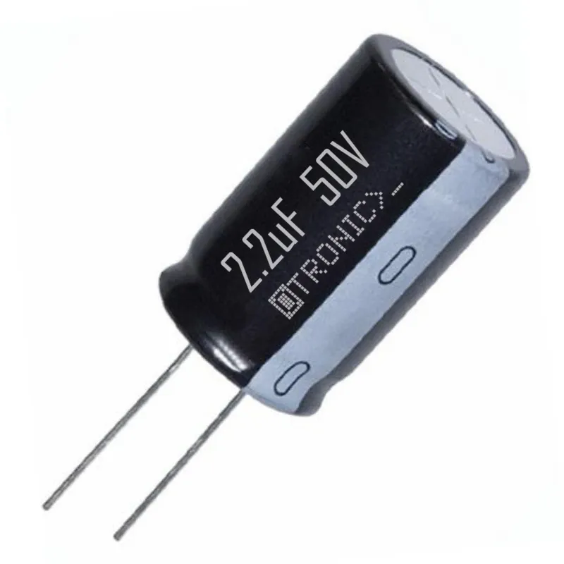 10x Πυκνωτής 2.2uF 50v Ηλεκτρολυτικός (ELCO) μαύρος