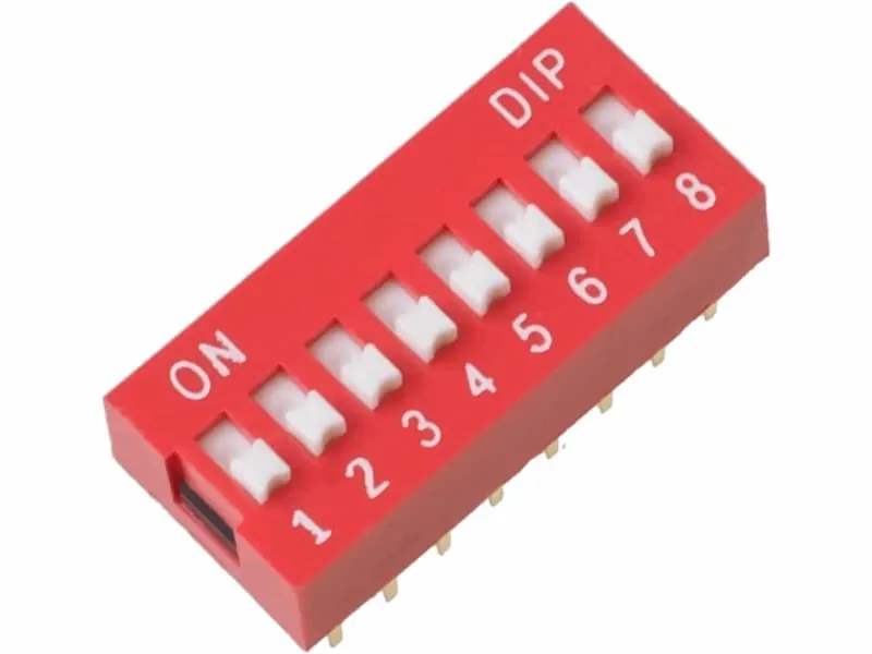 8-πινο dip switch 2,54 mm